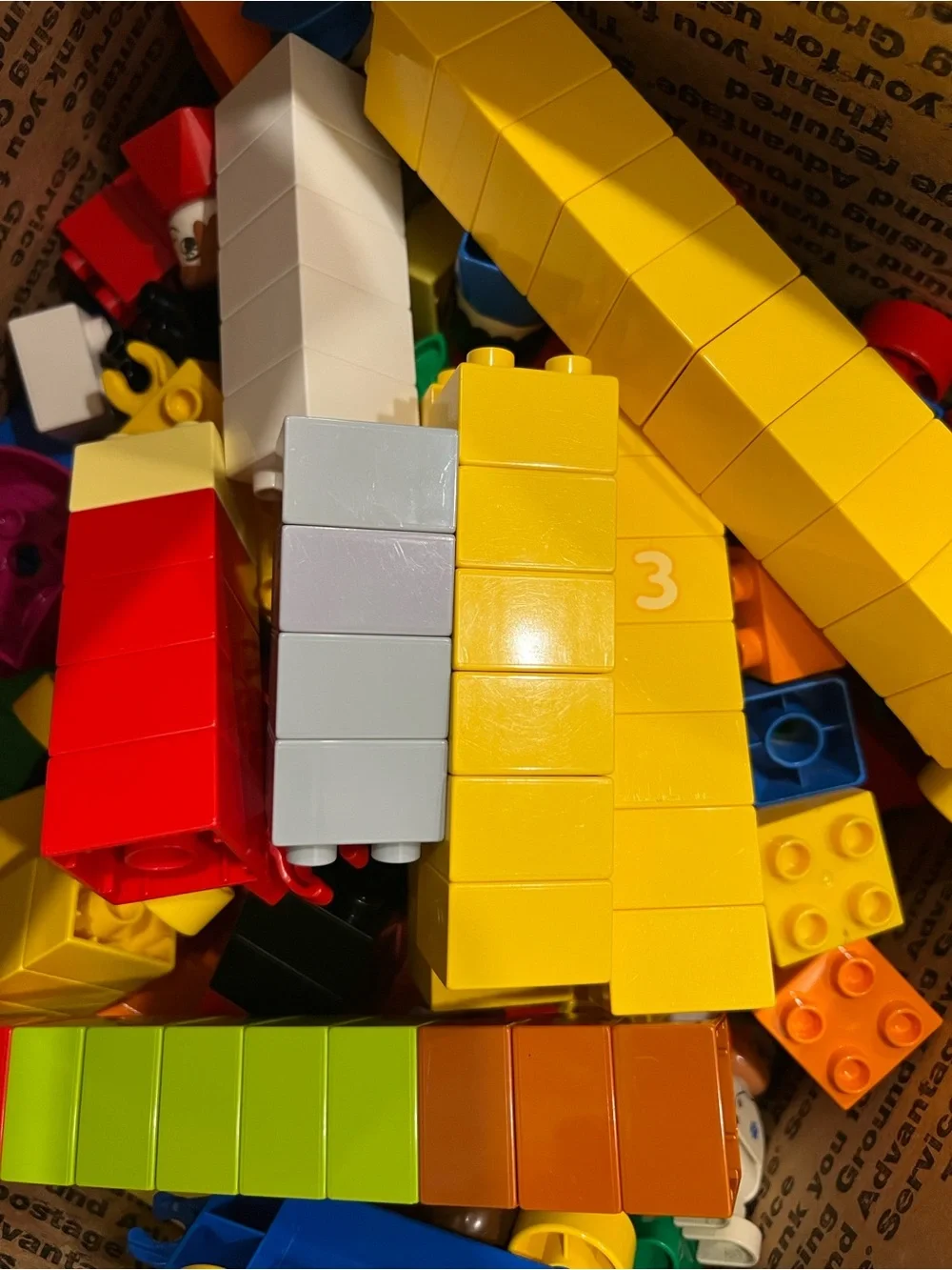 LEGO DUPLO Building Blocks 100 pieces - various shapes, sizes, colors, animals